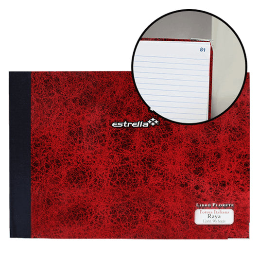 Libro Foma Italiana 96 hojas Florete Estrella