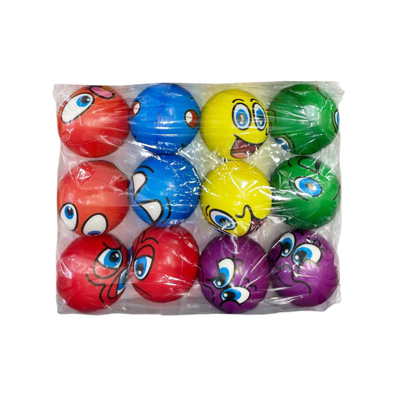 Pelota Antiestrés Emoji Varios Colores ITrade 7.6 cm