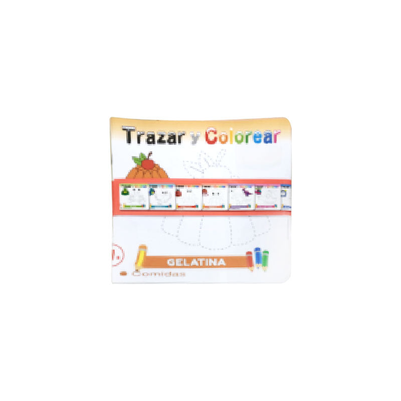 Libros para colorear traza y colorea 10 piezas Total School
