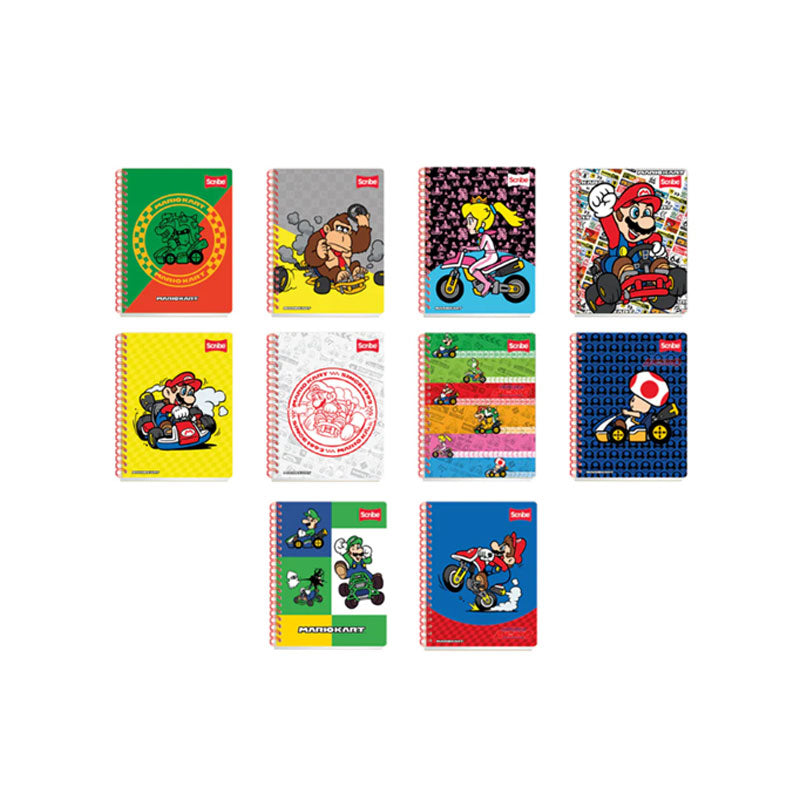 Cuaderno Profesional Doble Arillo MARIO BROS Raya 100 Hojas SCRIBE