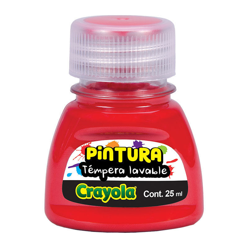 Pintura Tempera Rojo Bote 25 ml Crayola Binney