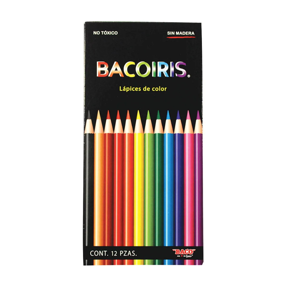 Colores Largos Bacoiris 12 piezas BACO