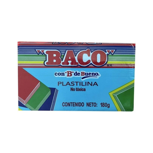 Plastilina Marqueta Azul Claro 180 grs BACO