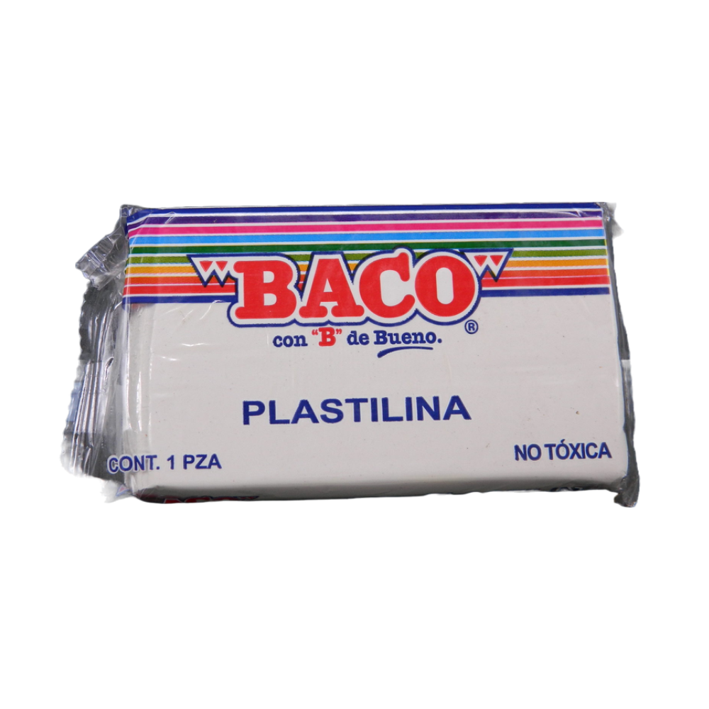 Plastilina Marqueta Blanco 180 grs BACO