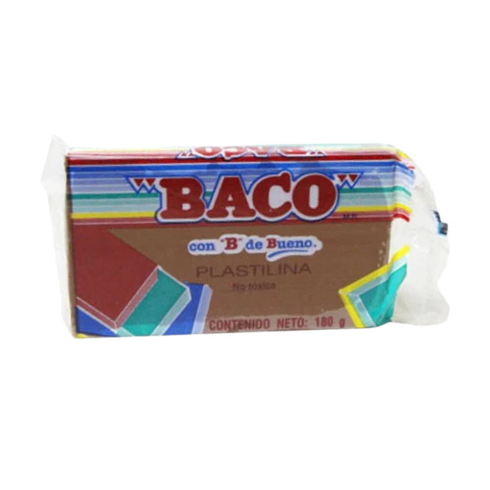 Plastilina Marqueta Cafe 180 grs BACO