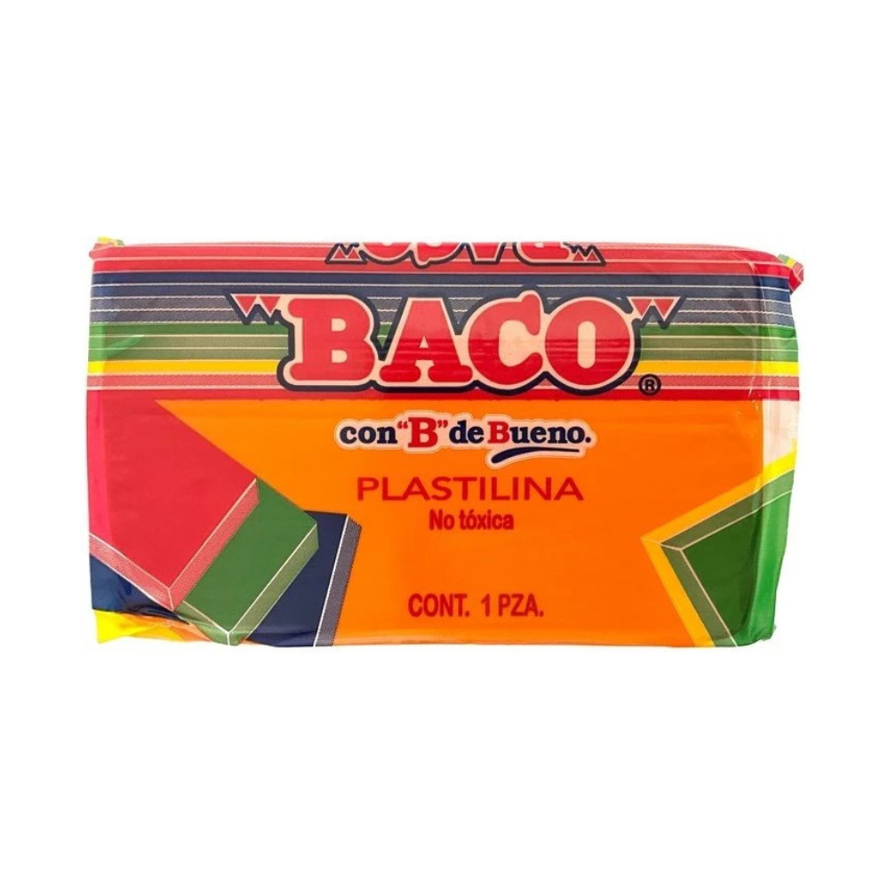 Plastilina Marqueta Naranja 180 grs BACO