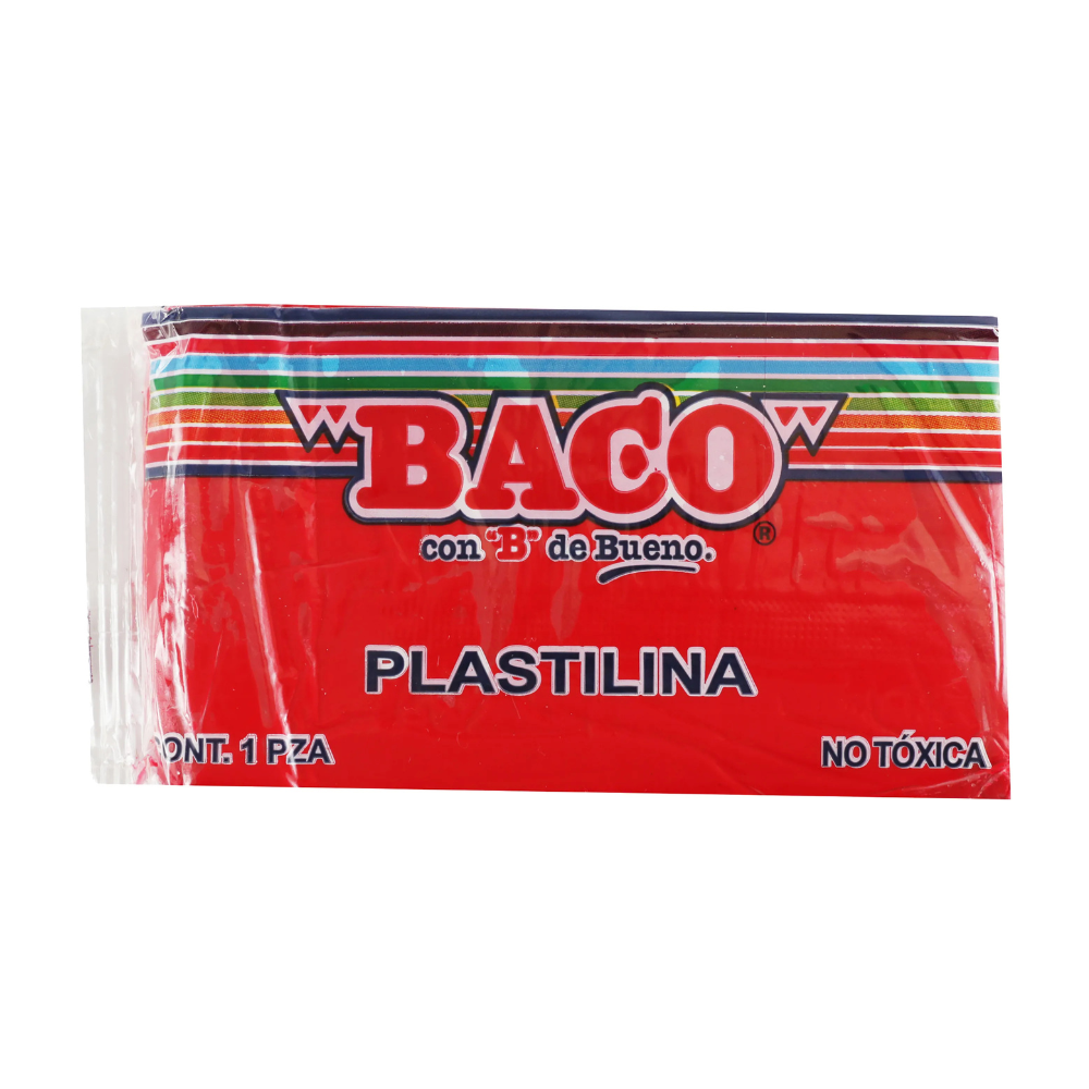 Plastilina Marqueta Rojo 180 grs BACO