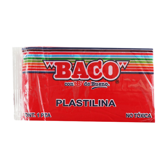 Plastilina Marqueta Rojo 180 grs BACO