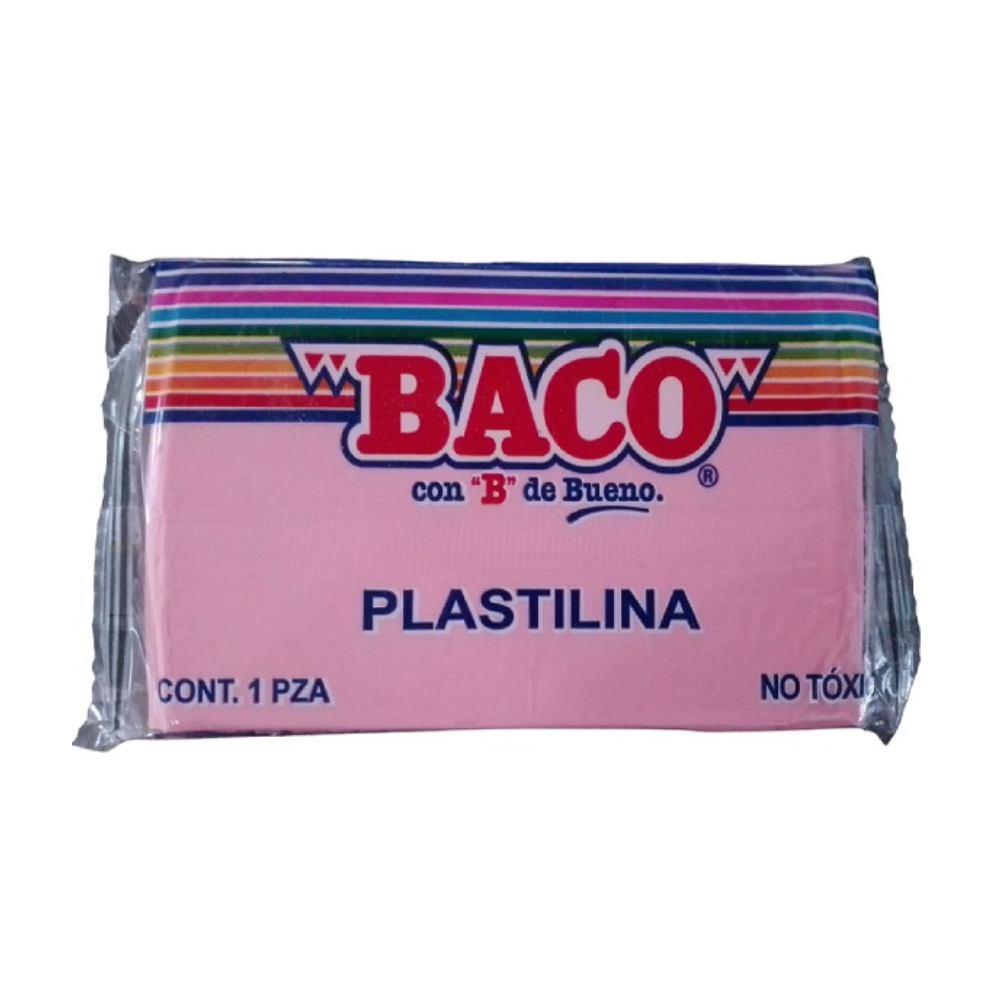 Plastilina Marqueta Rosa 180 grs BACO