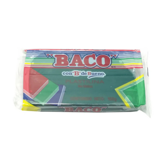 Plastilina Marqueta Verde Obscuro 180 grs BACO