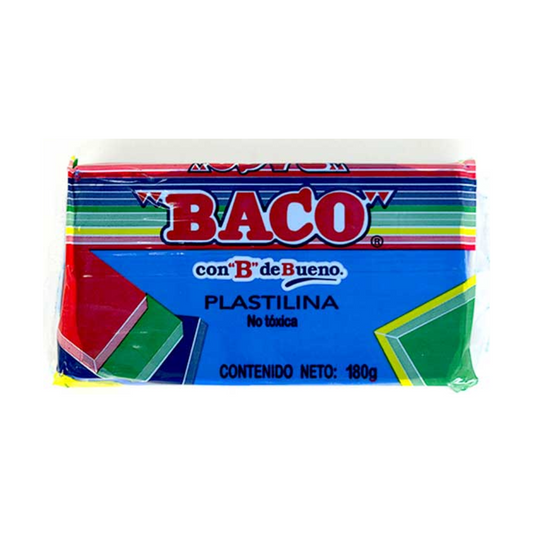 Plastilina Marqueta Azul Obscuro 180 grs BACO