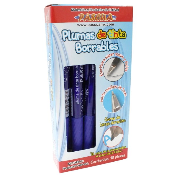 Bolígrafo de Tinta Borrable Azul Pascua