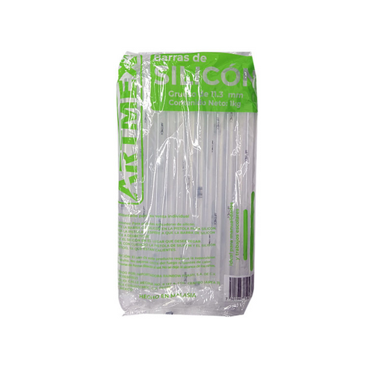 Silicon Barra Transparente Grueso 1kg 11.3 x 25 cm ARTMEX