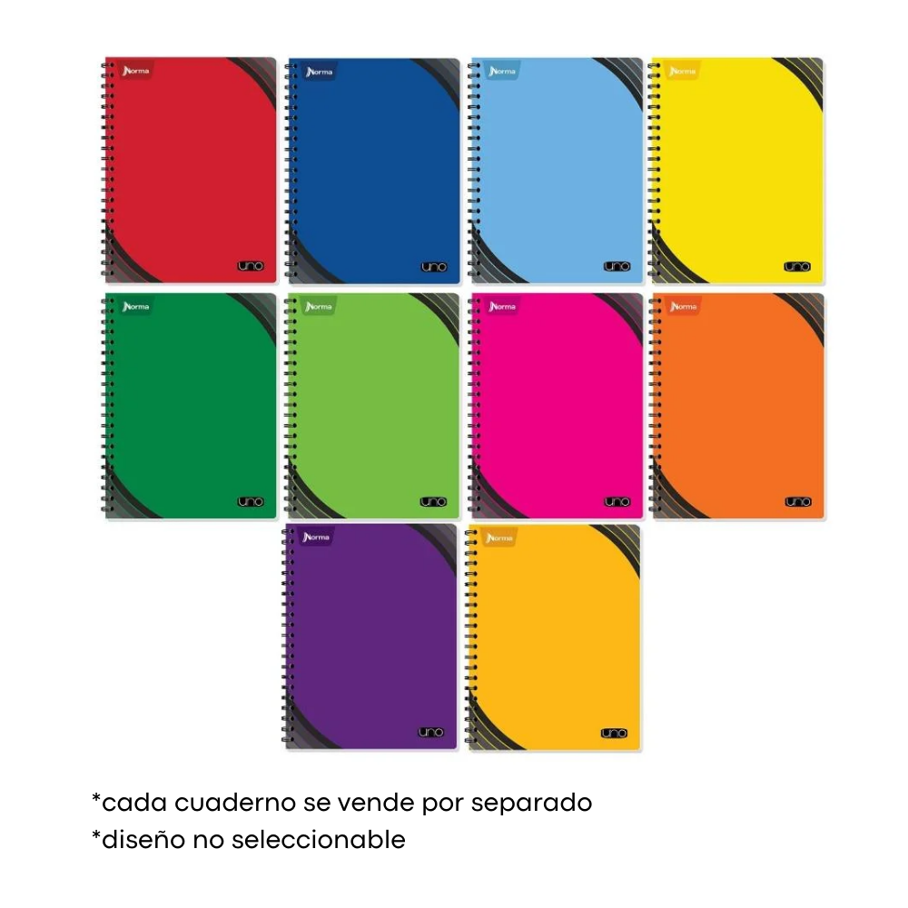 Cuaderno Profesional Doble Arillo Cuadro Grande 100 hjs Uno Norma
