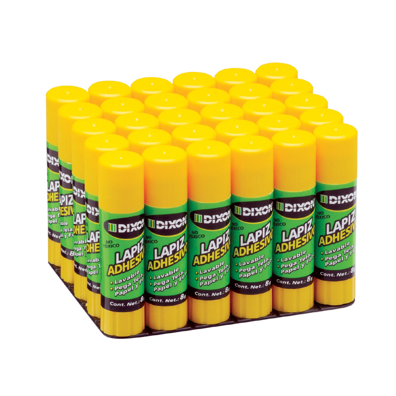 Lápiz Adhesivo Blanco 8 grs 30 piezas Dixon