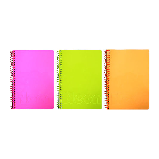 Libreta de Apuntes PVC Raya A5 Colores Neón