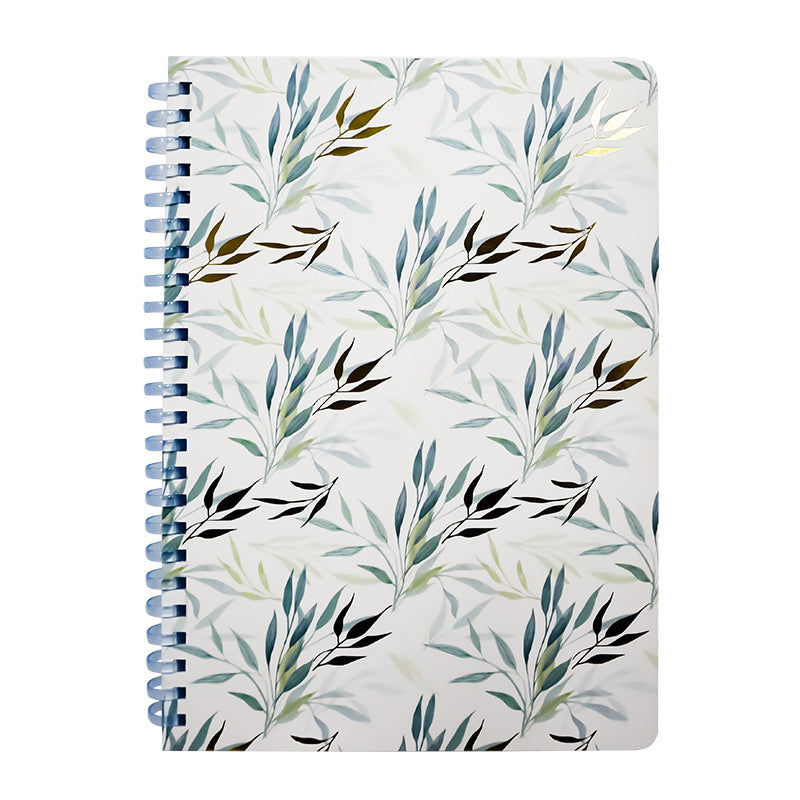 Libreta de Apuntes Espiral Suave con Puntos Forma Francesa Plantas