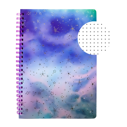 Libreta de Apuntes Espiral Suave con Puntos Forma Francesa Espacio