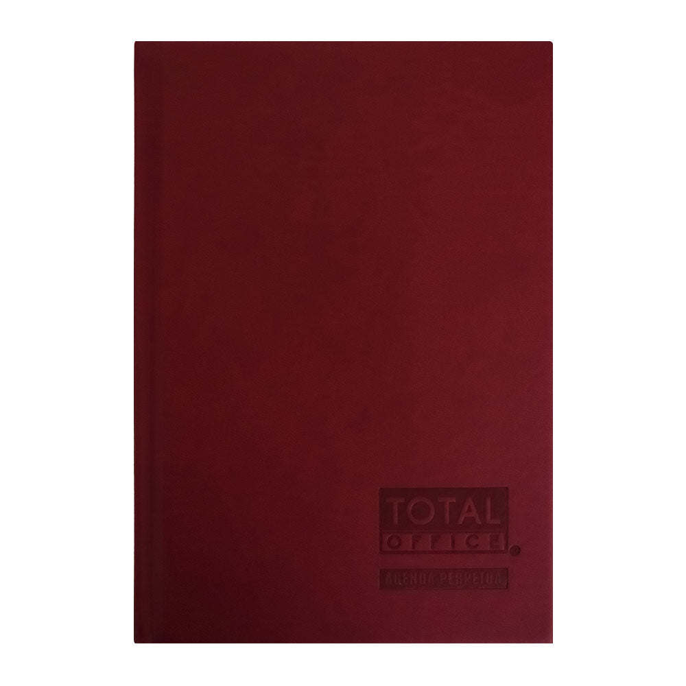 Agenda Perpetura Roja Carmin Total Office