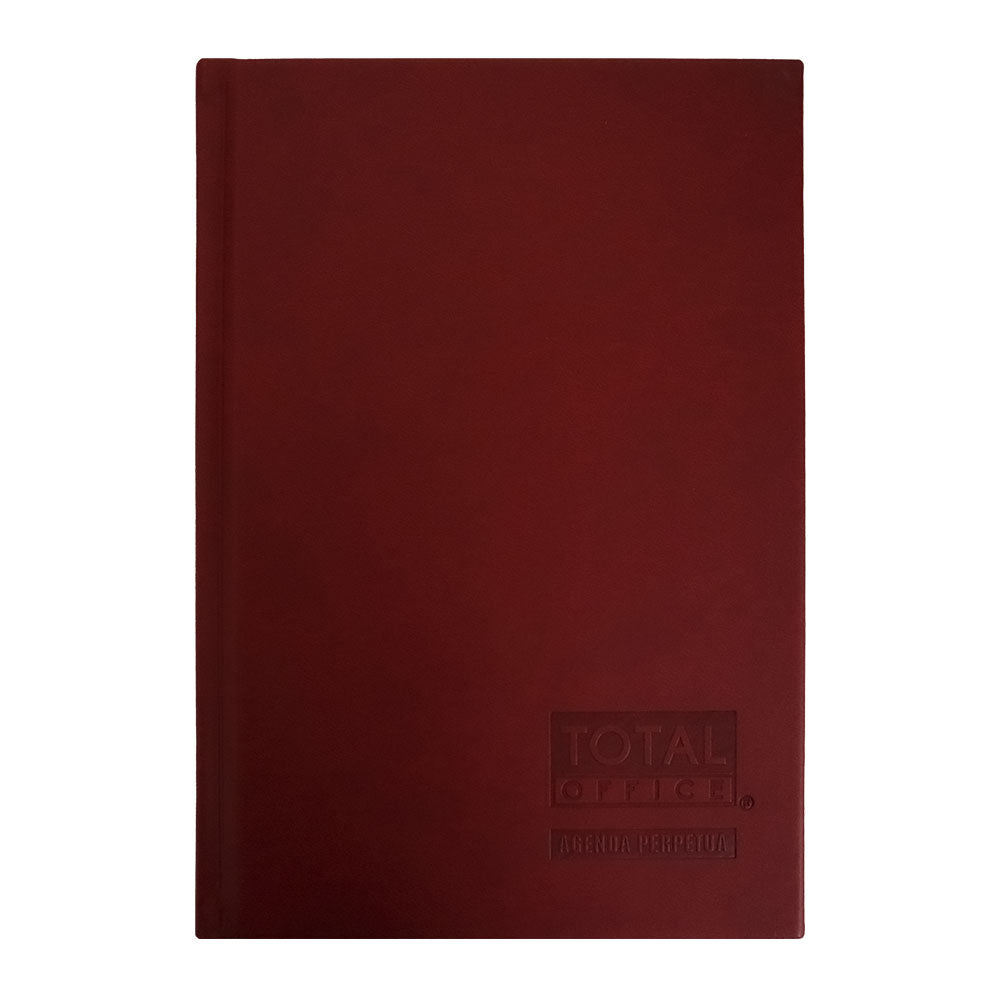 Agenda Perpetura Rojo Vino Total Office