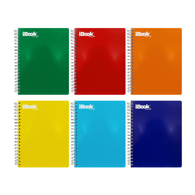 Cuaderno Profesional Pasta Dura Doble Arillo Cuadro Grande 200 Hojas iBook Clásico
