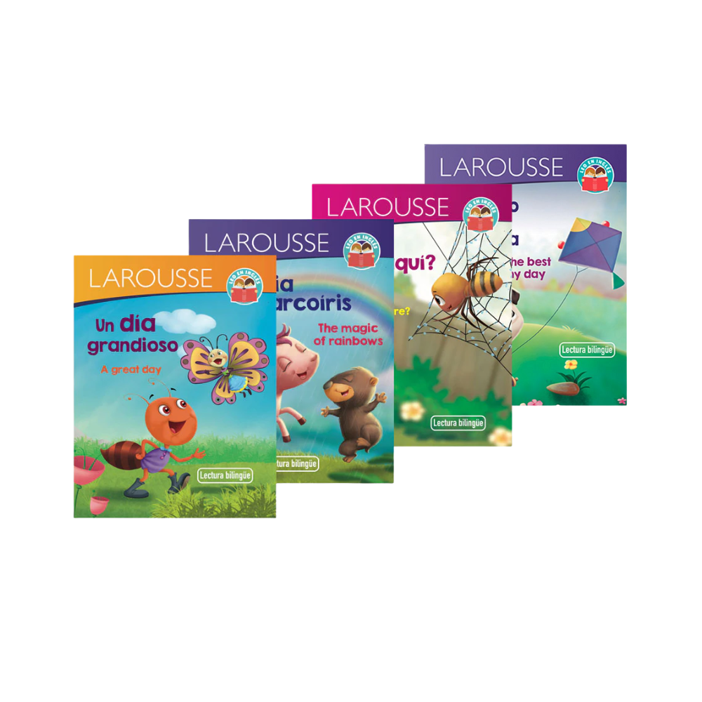 Libro Lectura Bilingüe 16 páginas 4 títulos  Larousse