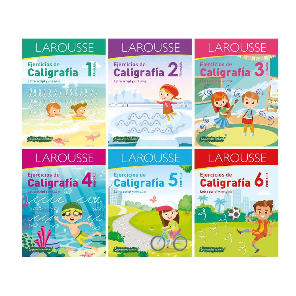 Libro de Actividades Ejercicios de Caligrafía 80 pag. 6 TIT Larousse