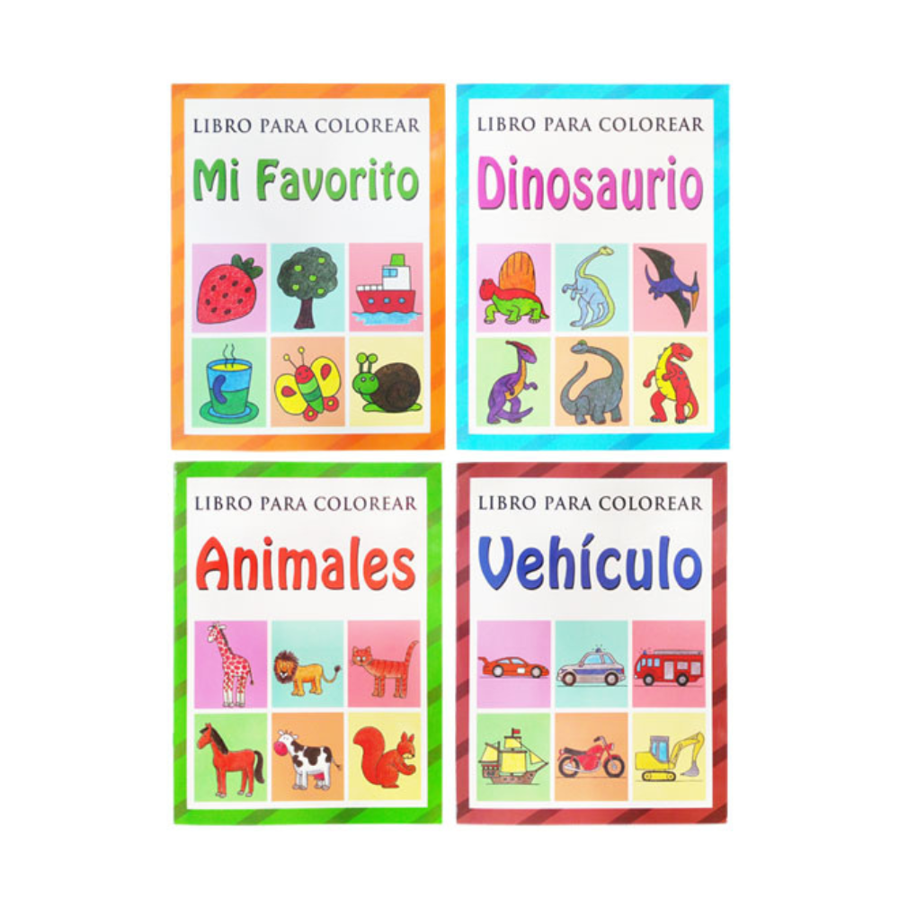 Libro para Colorear y Aprendizaje Total School