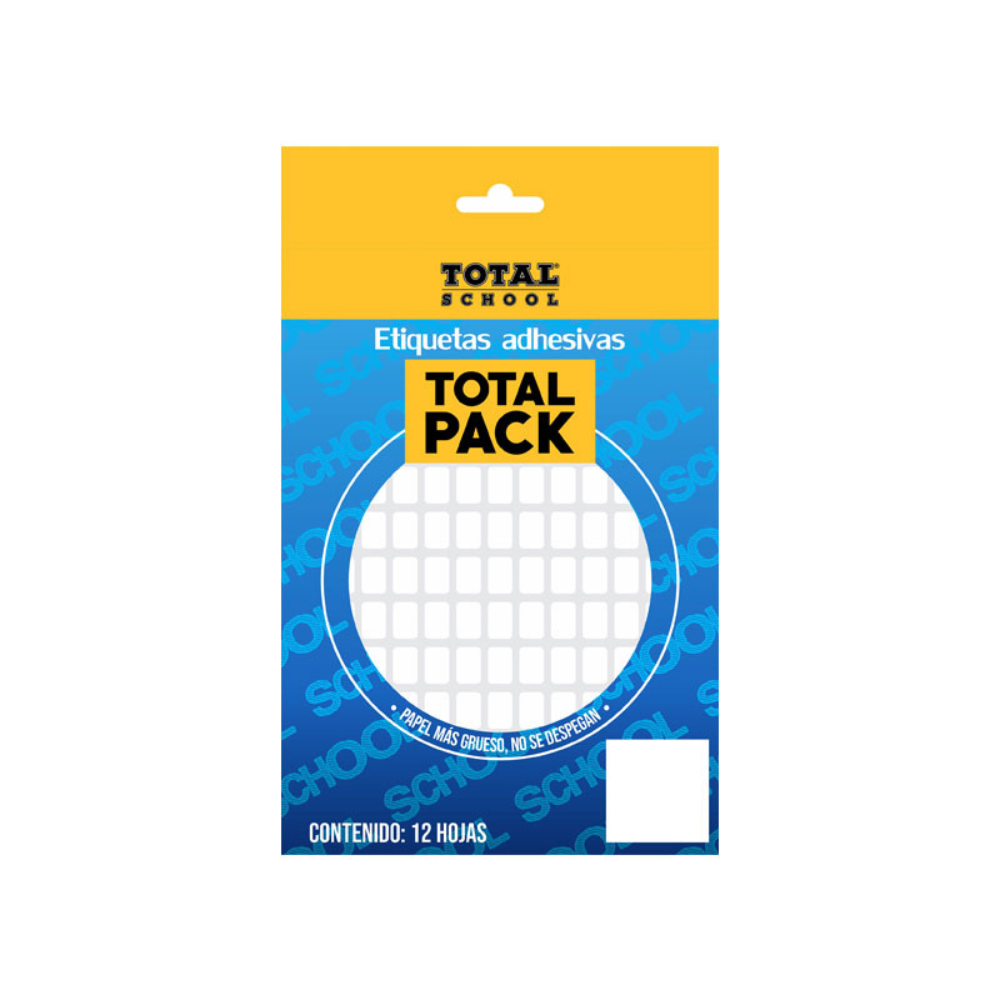 Etiqueta Adhesiva Blanca #1 9 x 13mm Total School