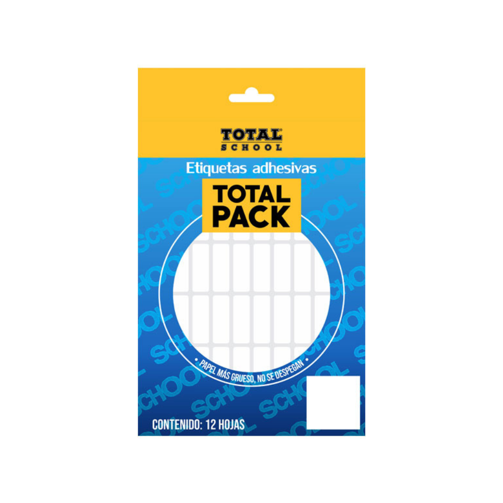 Etiqueta Adhesiva Blanca #6 13 x 38mm Total School