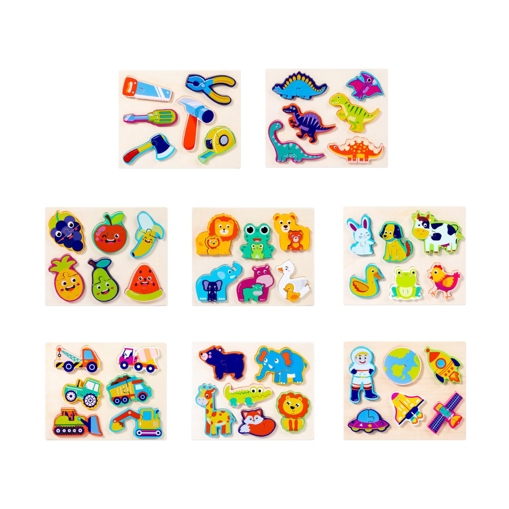 Rompecabezas de Madera Dibujos Animados Total School