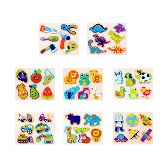 Rompecabezas de Madera Dibujos Animados Total School