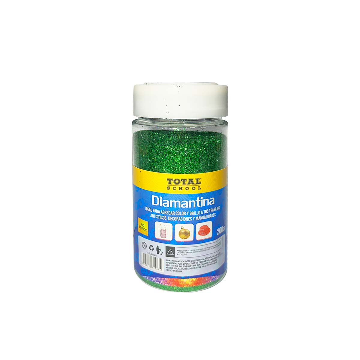 Diamantina Verde 200 gr Total School