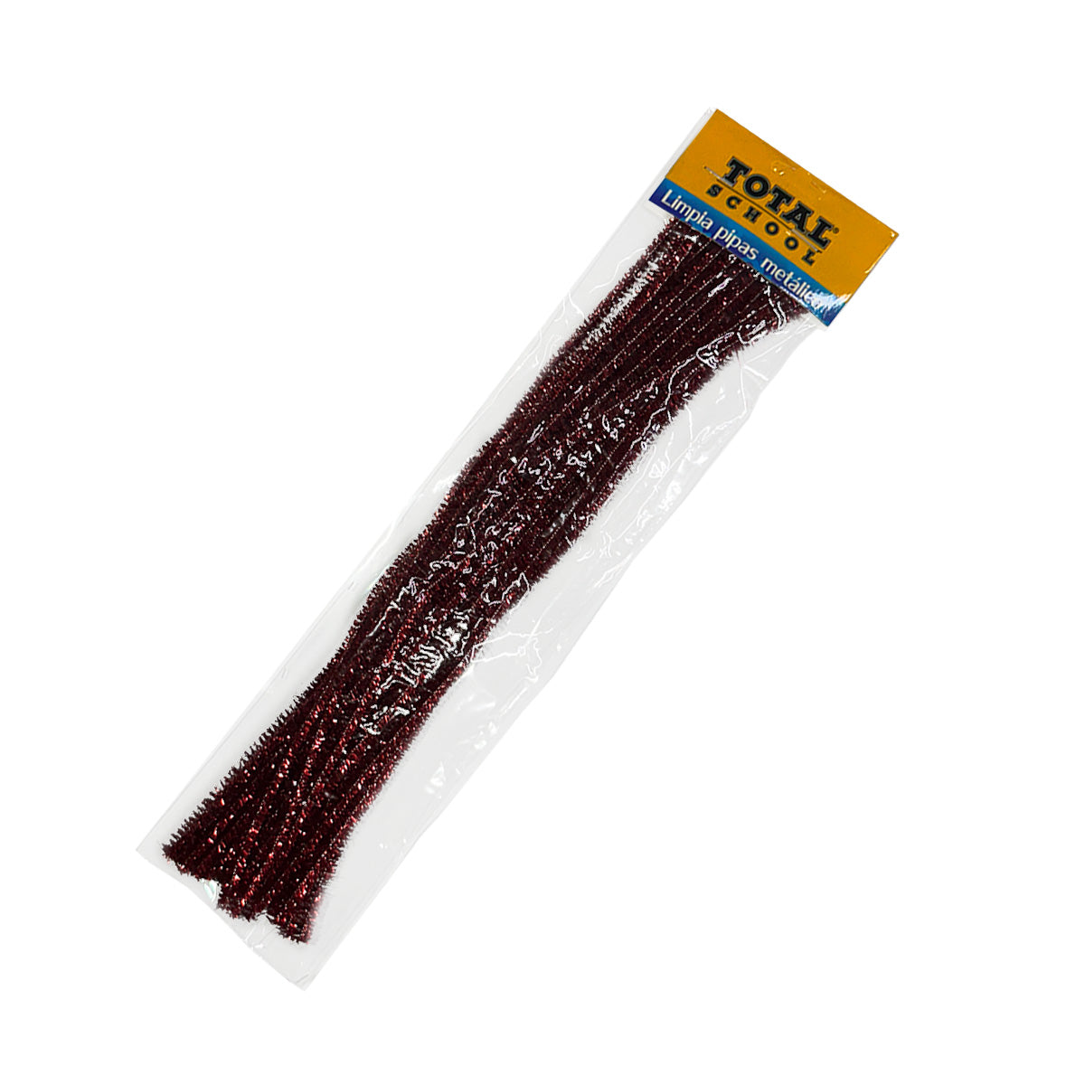 Limpiapipas Metálico Rojo 30 cm 20 pzas Total School