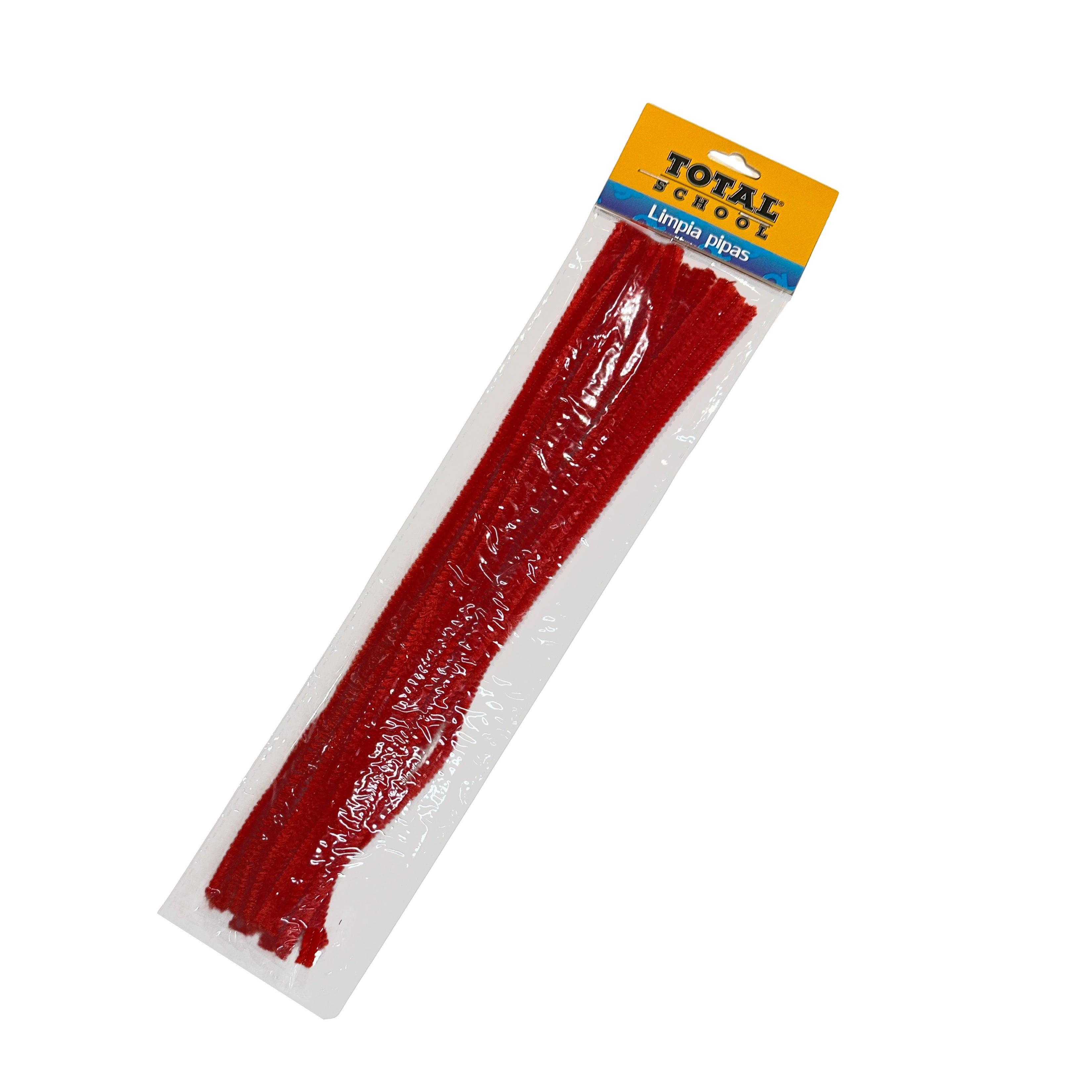 Limpiapipas Rojo 30 cm 20 pzas Total School