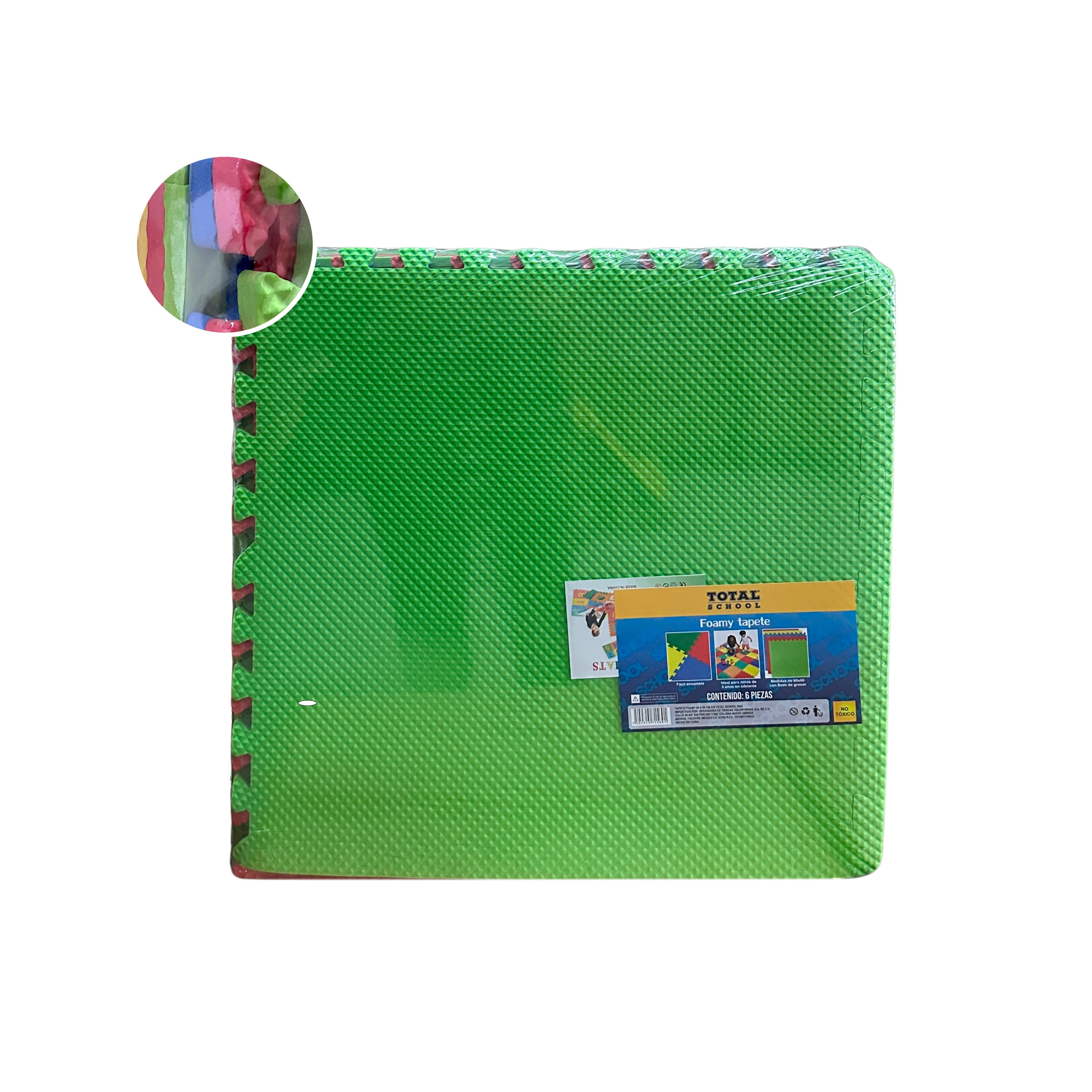 Tapete Fomy 60 x 60 cm 6 pzs Total School