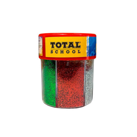 Bote Diamantina 6 Colores Surtidos Total School