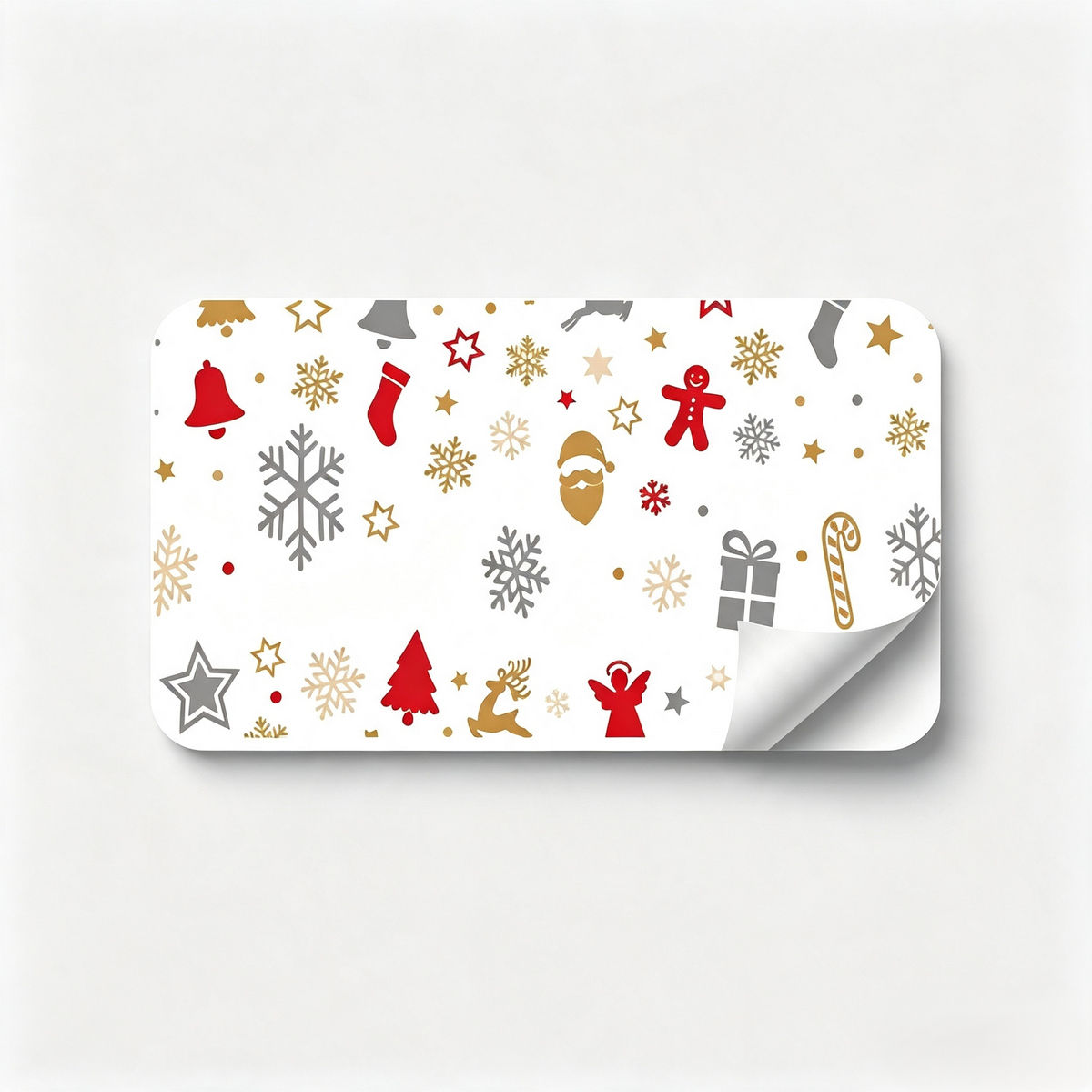Papel De Regalo Navideño Muñeco Y Copos Fondo Blanco 70 Grs Pliego Creear 544