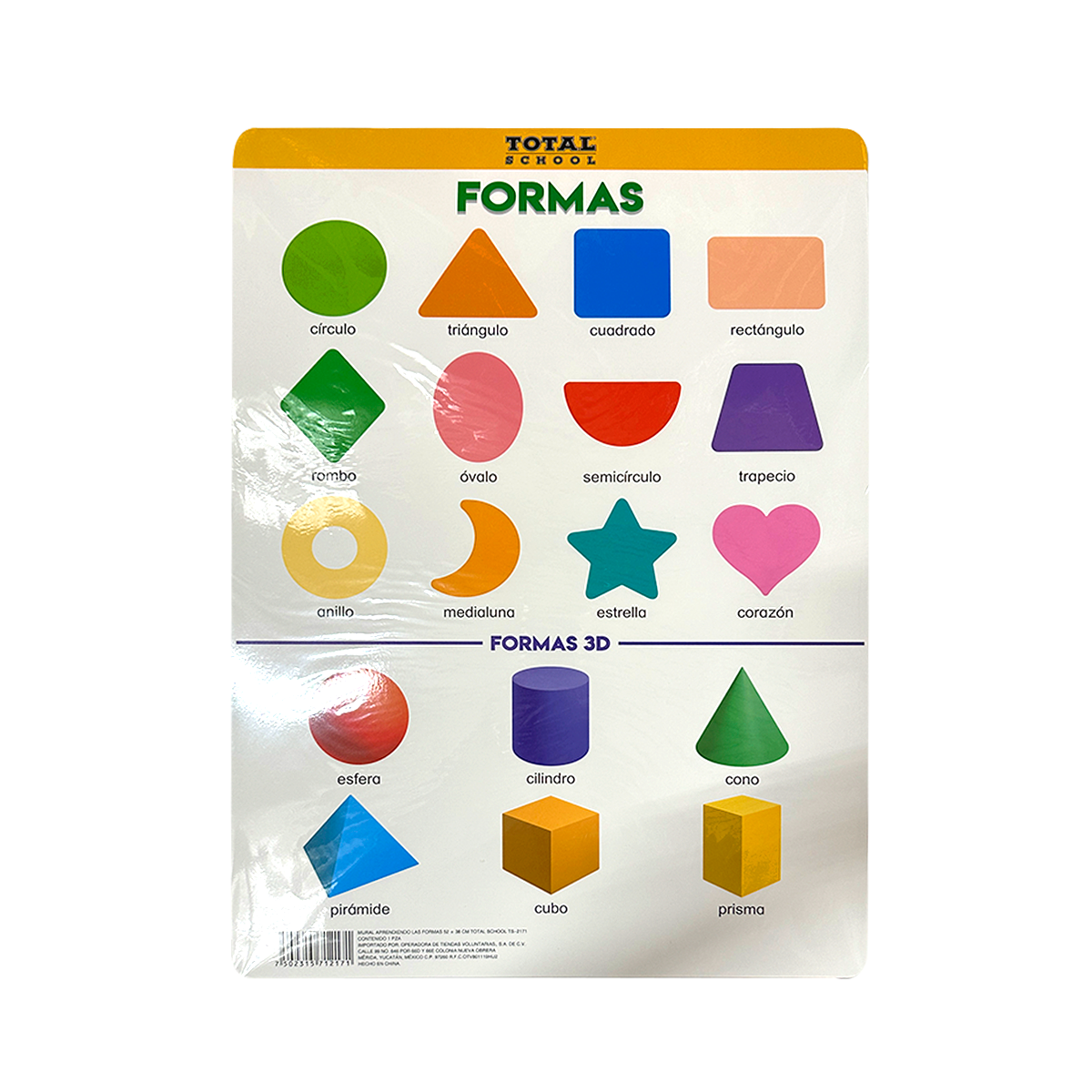 Mural Aprendiendo Las Formas 52 x 38 cm Total School