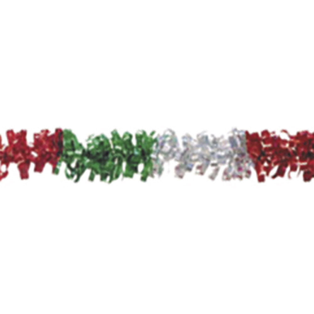 Guirnalda Buckle Sencillo Metalico # 5 Tricolor Metro Janel (Rollo 20 mts)
