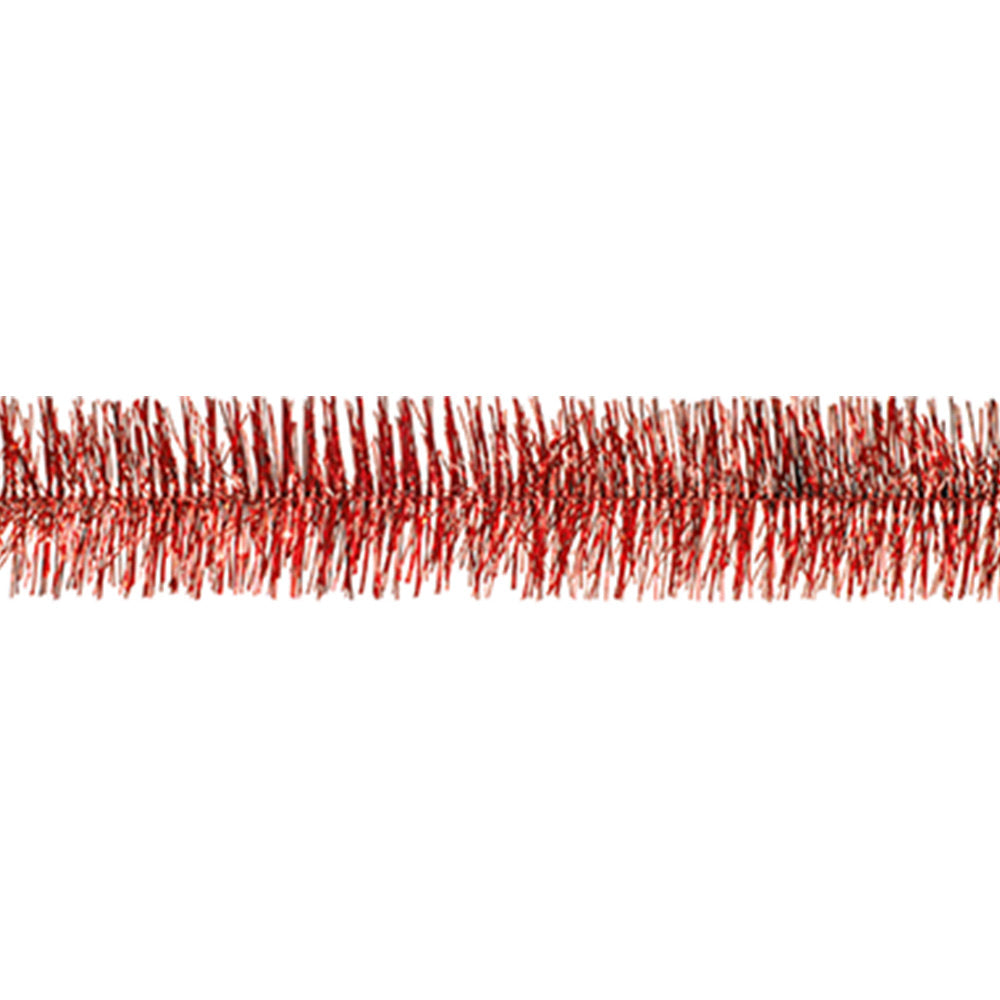 Guirnalda Metalica Doble #10 Rojo Metro Janel (Rollo 20 mts)