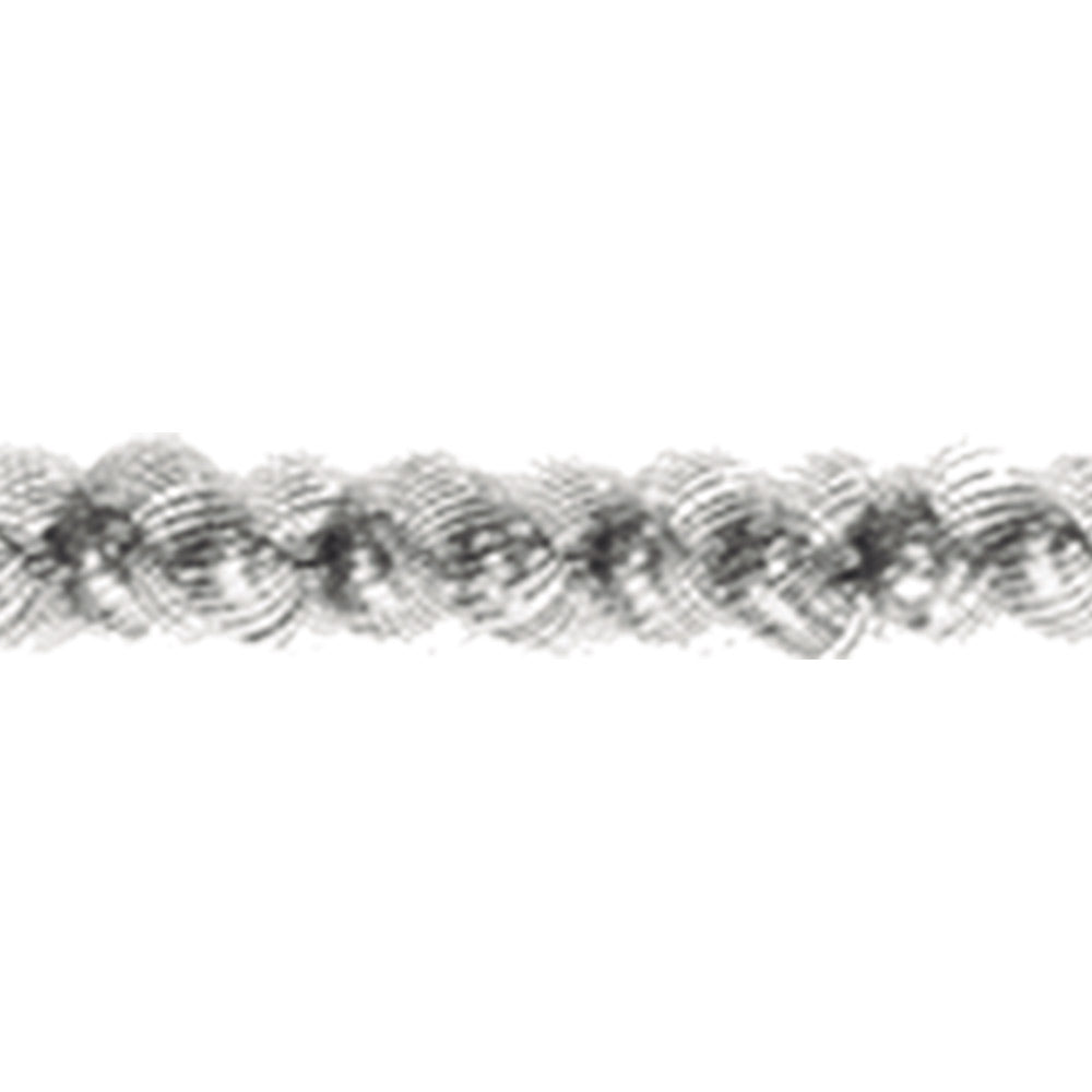 Guirnalda CorDel Doble Metalico #15 Plata Metro Janel (Rollo 20 mts)