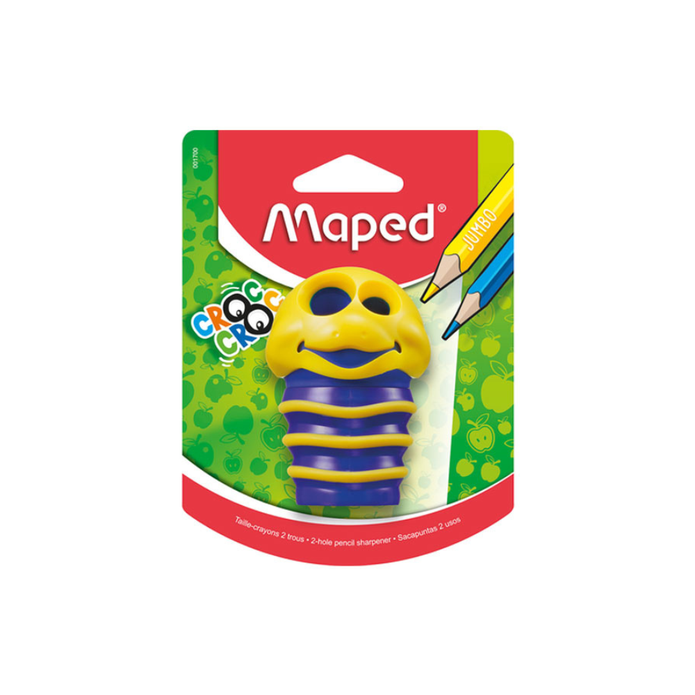 Sacapuntas Escolar Gusano 2 Orificios con Deposito Blíster 1 pieza Maped