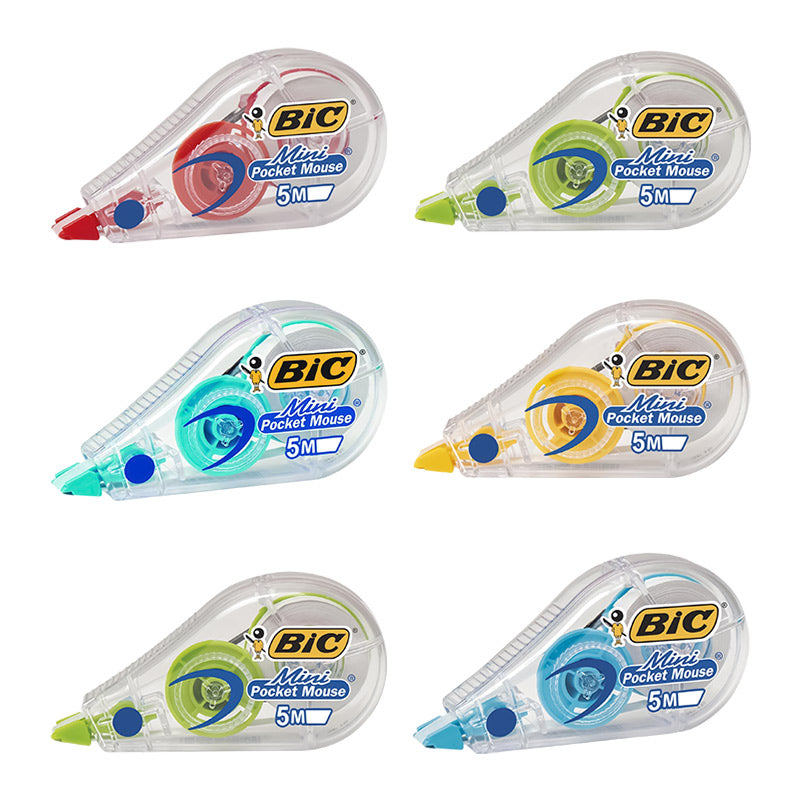 Corrector Cinta Fashion 6 piezas BIC