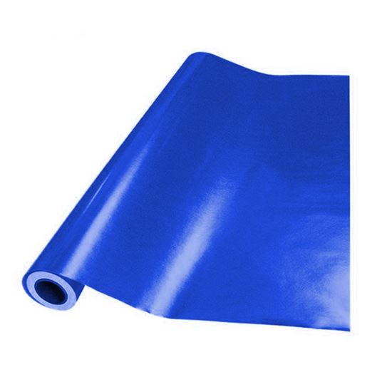 Papel Metalizado Liso Brillante Azul Rollo 25 metros Janel
