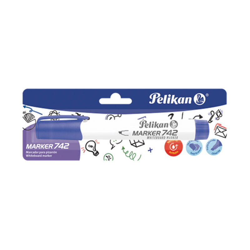 Marcador para Pizarrón Blanco Textmarker Flash 742 Azul Blister Pelikan