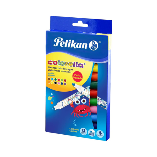 Plumon Grueso Surtido 12 piezas Blíster Colorella Pelikan
