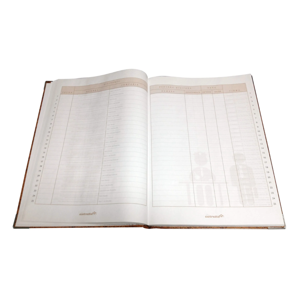 Libro de Registro de Oficina 96 hojas Estrella