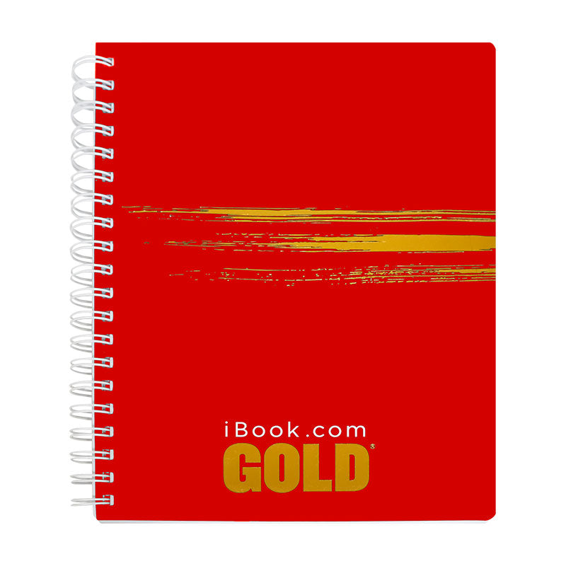 Cuaderno Profesional Doble Arillo Cuadro Grande 200 hjs Gold Ibook