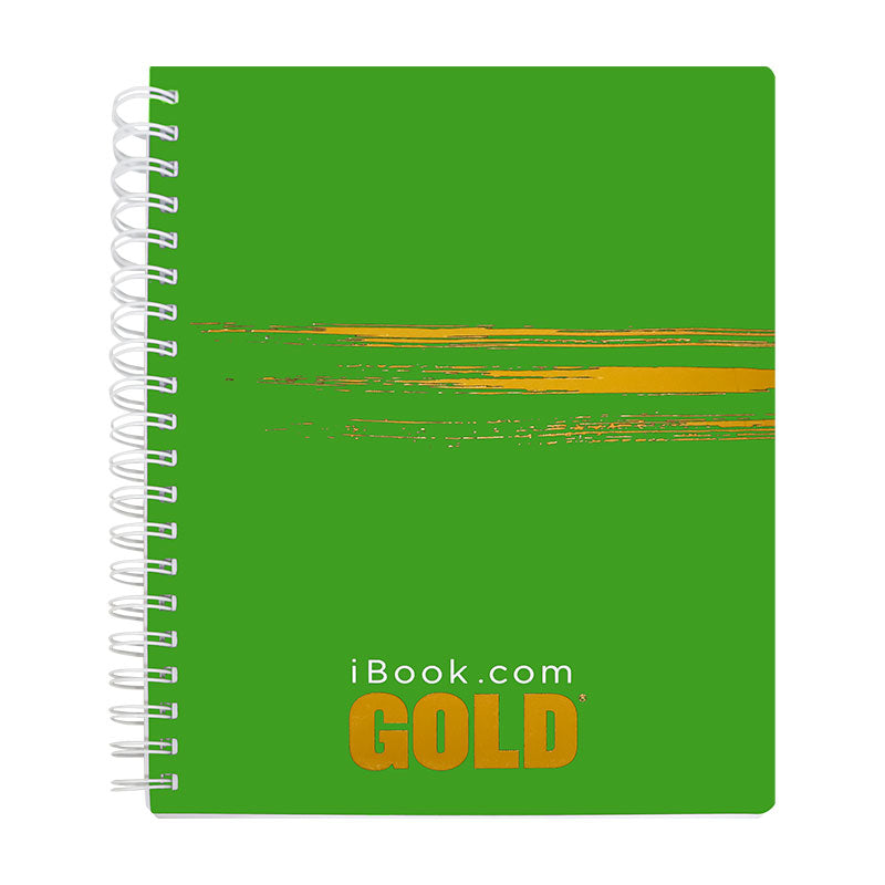 Cuaderno Profesional Doble Arillo Cuadro Grande 200 hjs Gold Ibook